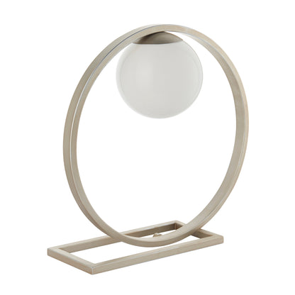 Enzo 1 Table Lamp Brushed Silver – Silver