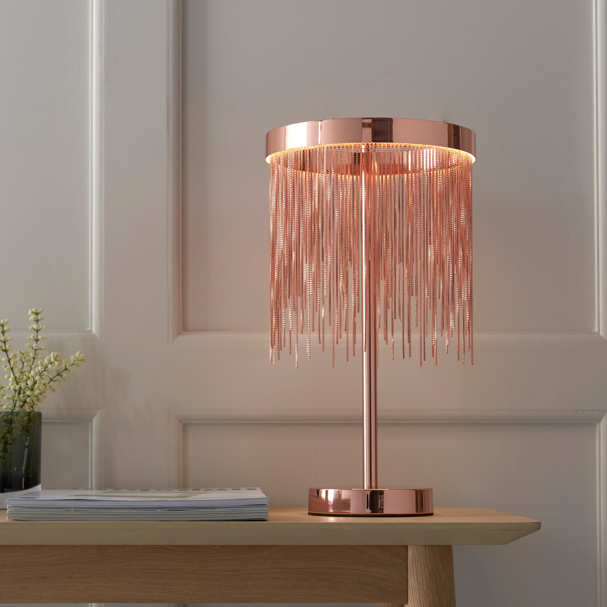 Zelma 1 Table Lamp Brushed Copper – Copper