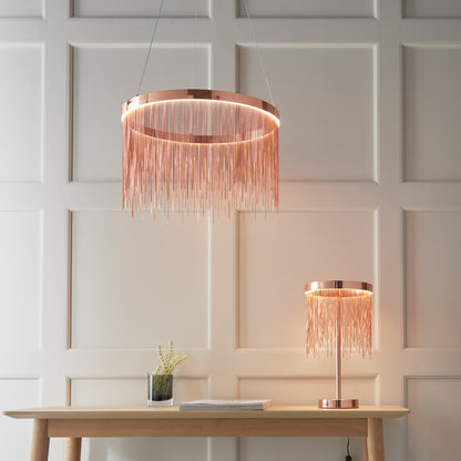 Zelma 1 Table Lamp Brushed Copper – Copper