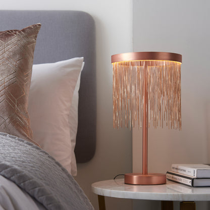 Zelma 1 Table Lamp Brushed Copper – Copper