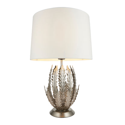 Delphine 1 Table Lamp Silver Leaf – Silver