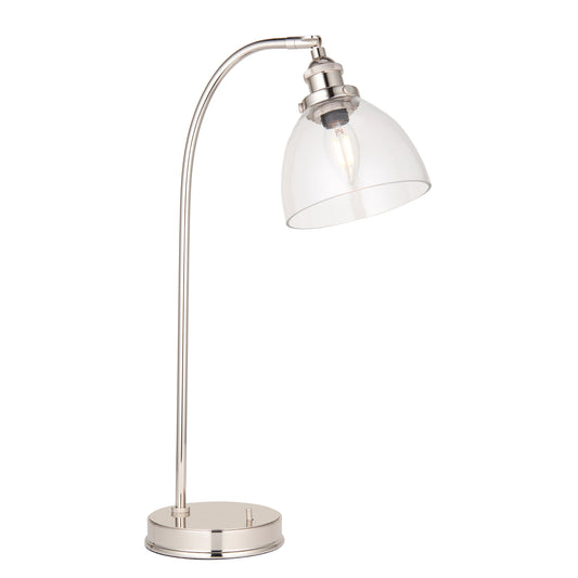 Hansen Table Lamp Bright Nickel – Nickel
