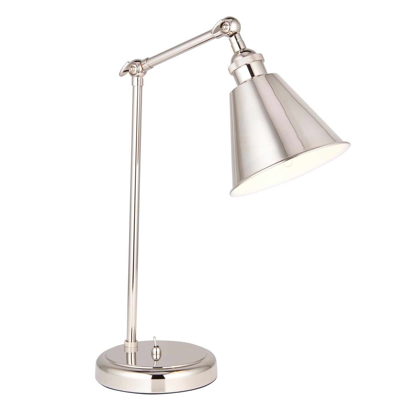 Hal Task Table Lamp Bright Nickel – Nickel