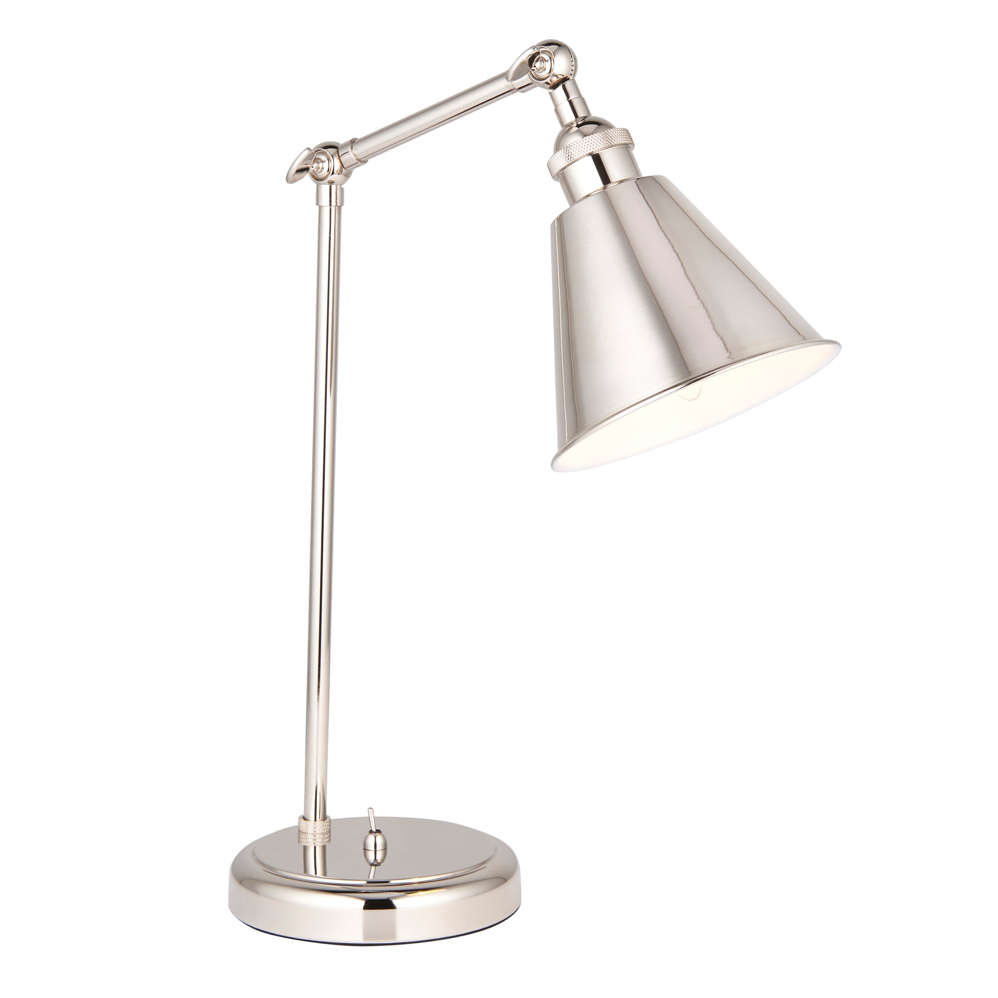 Hal Task Table Lamp Bright Nickel – Nickel