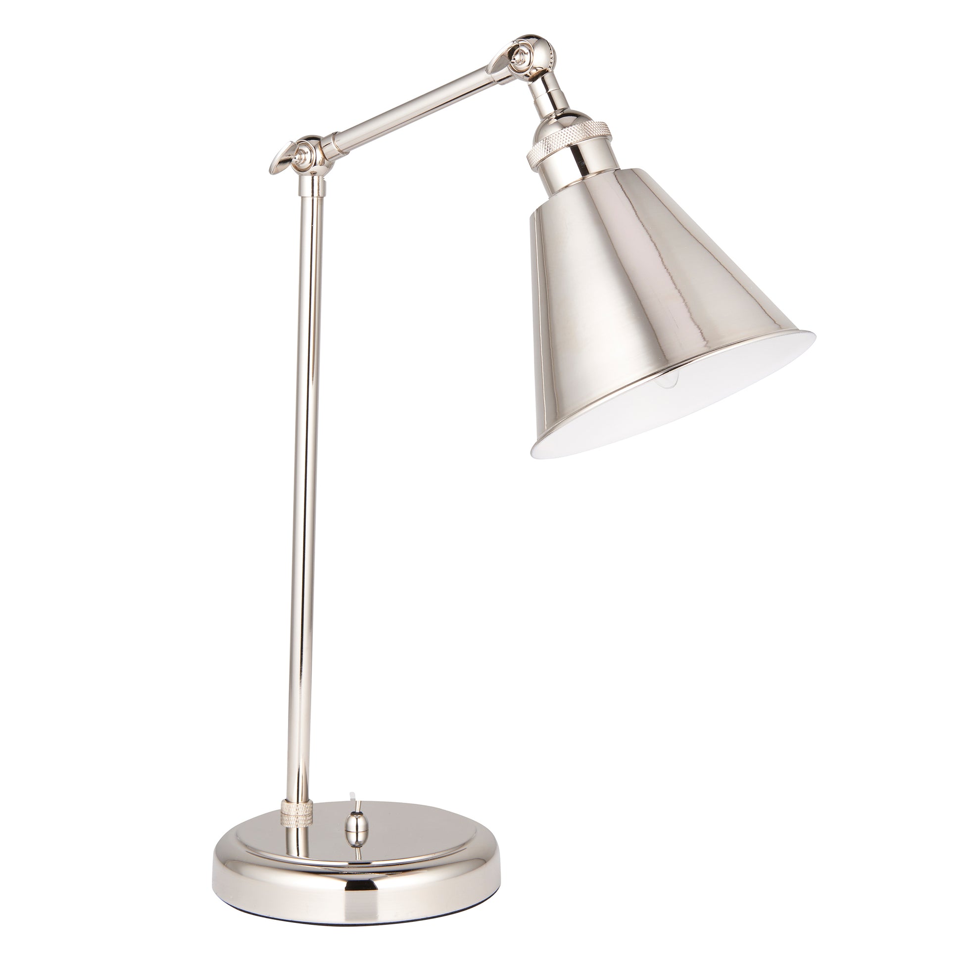 Hal Task Table Lamp Bright Nickel – Nickel