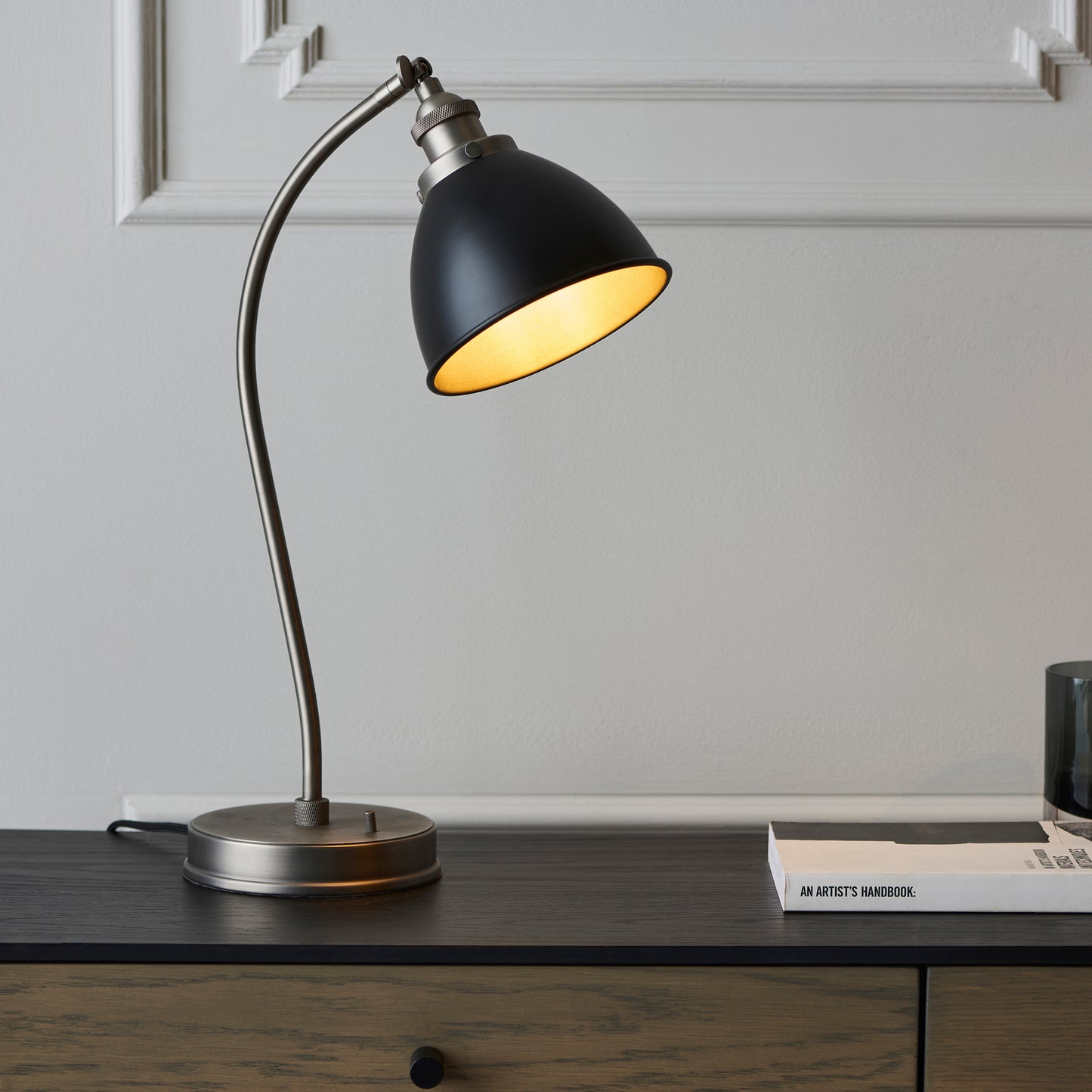 Franklin Table Lamp Pewter – Grey