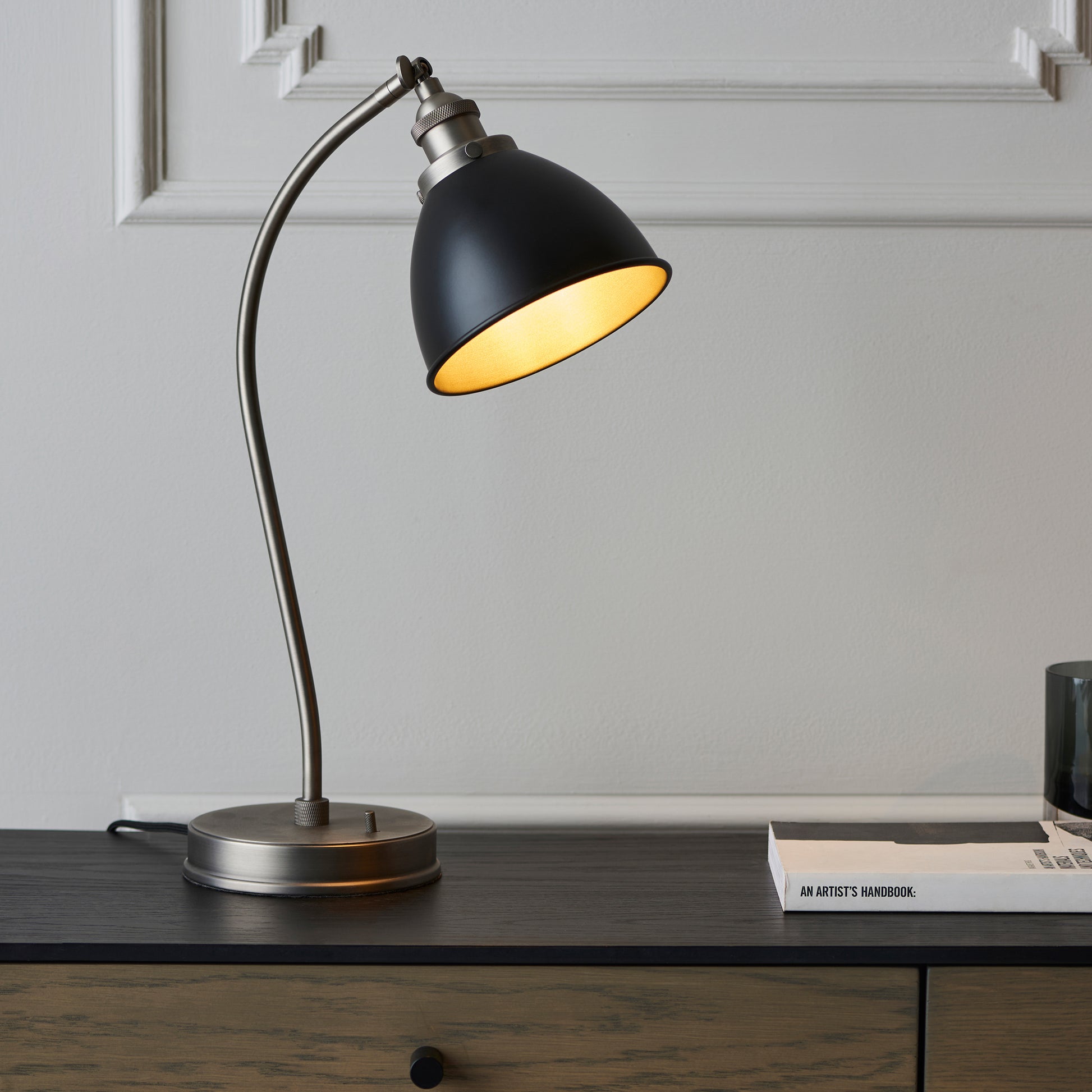 Franklin Table Lamp Pewter – Grey