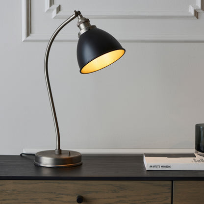 Franklin Table Lamp Pewter – Grey
