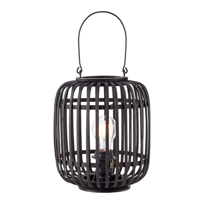 Mathias Table Lamp Dark Bamboo – Black