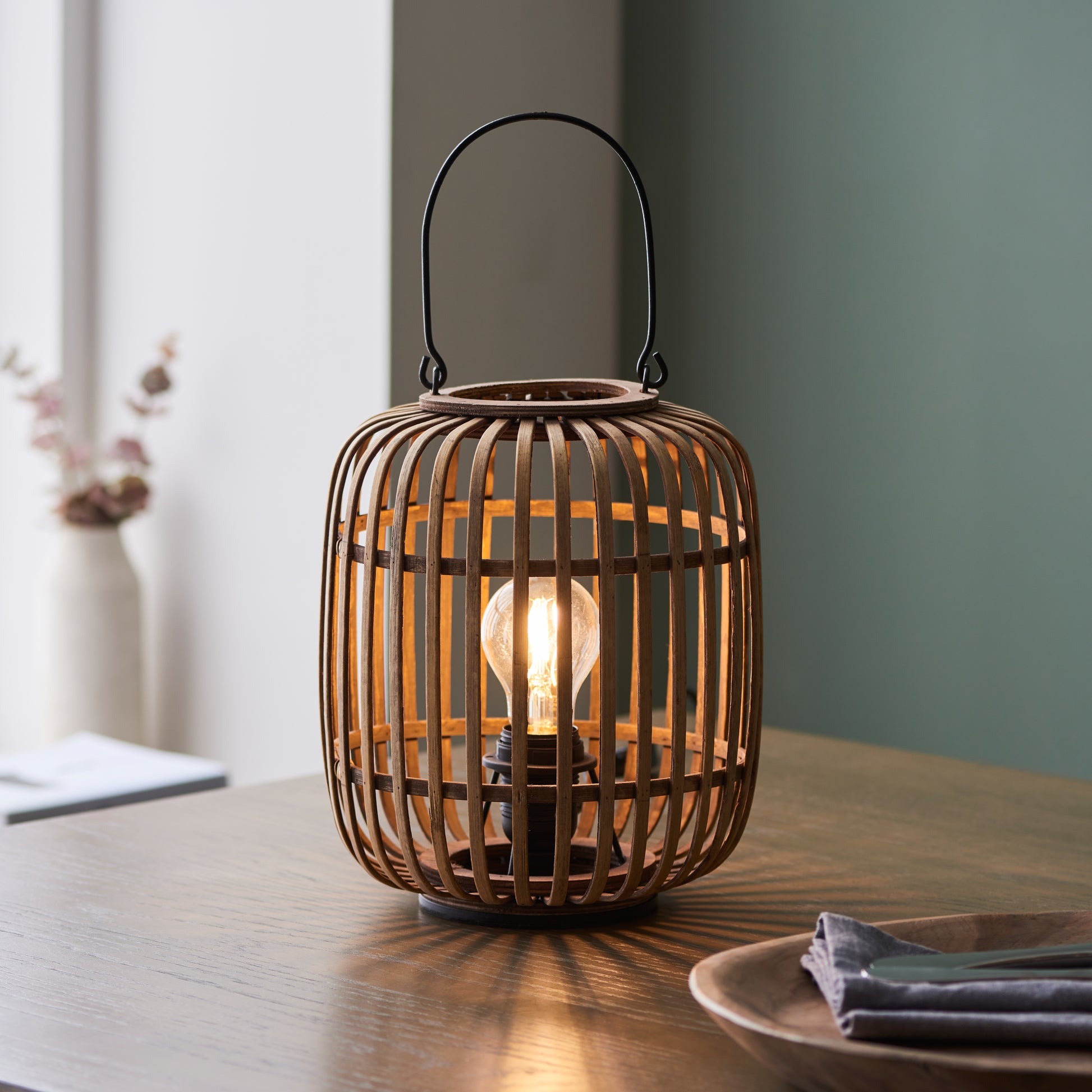 Mathias Table Lamp Natural Bamboo – Natural