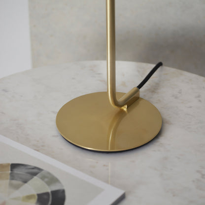 Mali 1 Table Lamp Satin Brass – Brass