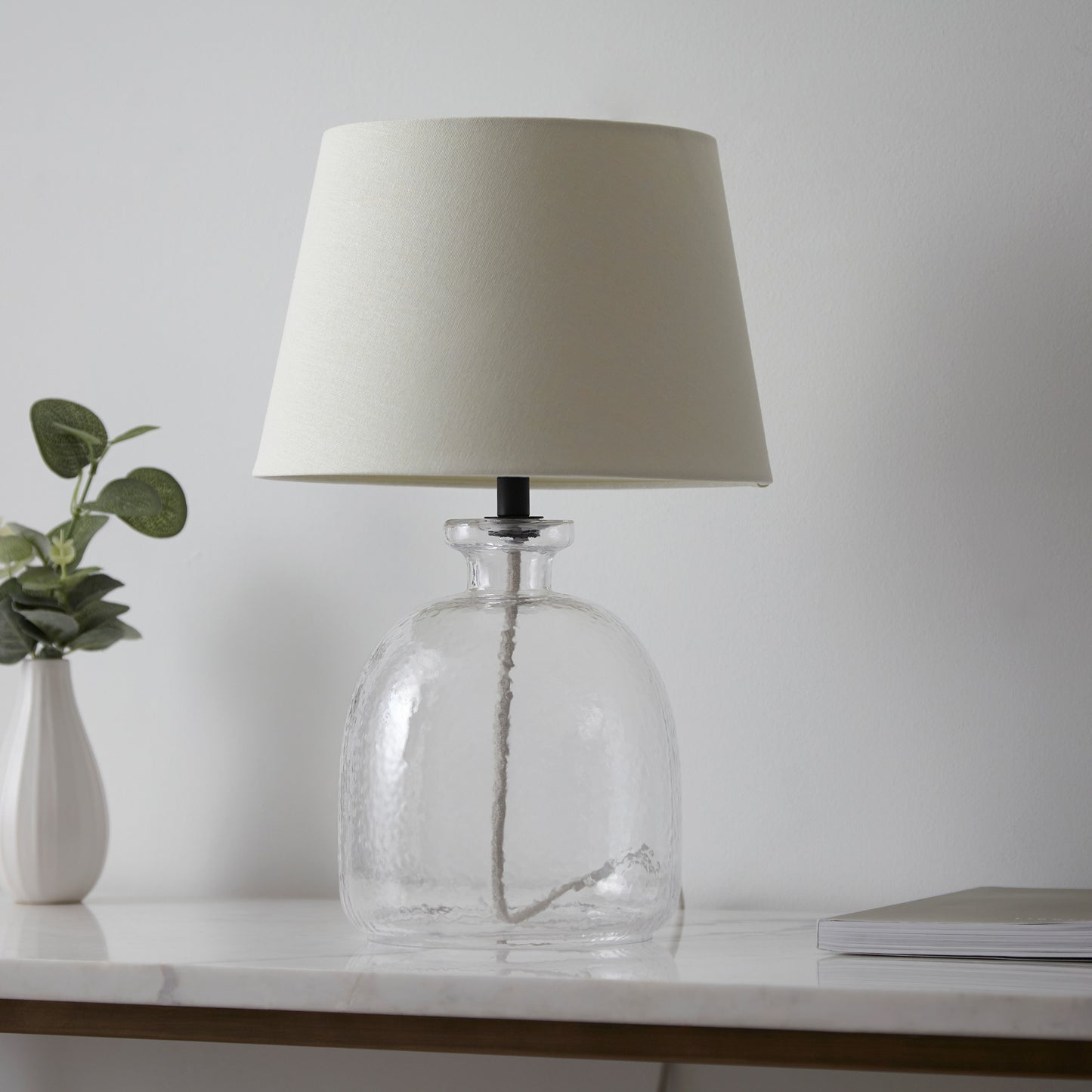 Lyra Table Lamp Clear / Ivory – Cream
