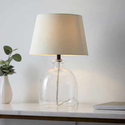 Lyra Table Lamp Clear / Ivory – Cream