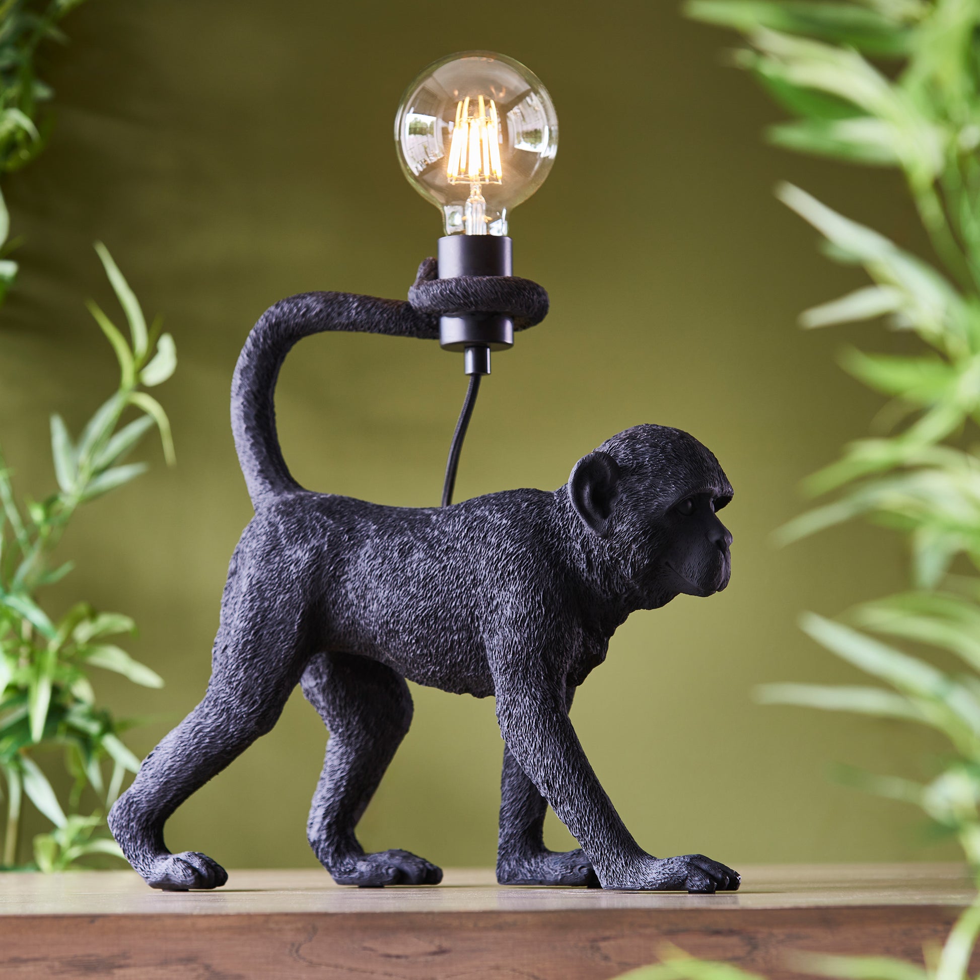 Capuchin 1 Table Lamp Black – Black