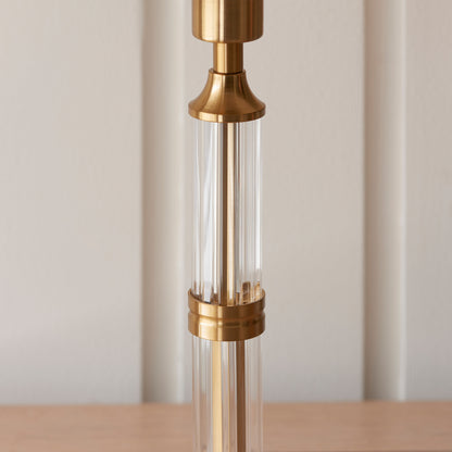 Morton Rechargeable Table Lamp Brushed Aged Brass – Brass