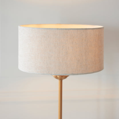 Highclere 1 Table Lamp Vintage Brass – Natural