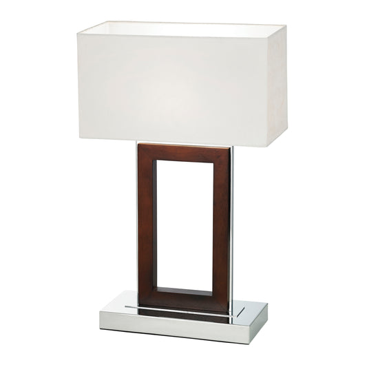 Portal Table Lamp – Dark Wood