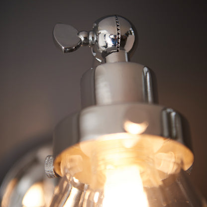 Faraday Bathroom 1 Wall Light Chrome – Chrome