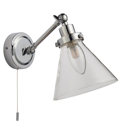 Faraday Bathroom 1 Wall Light Chrome – Chrome
