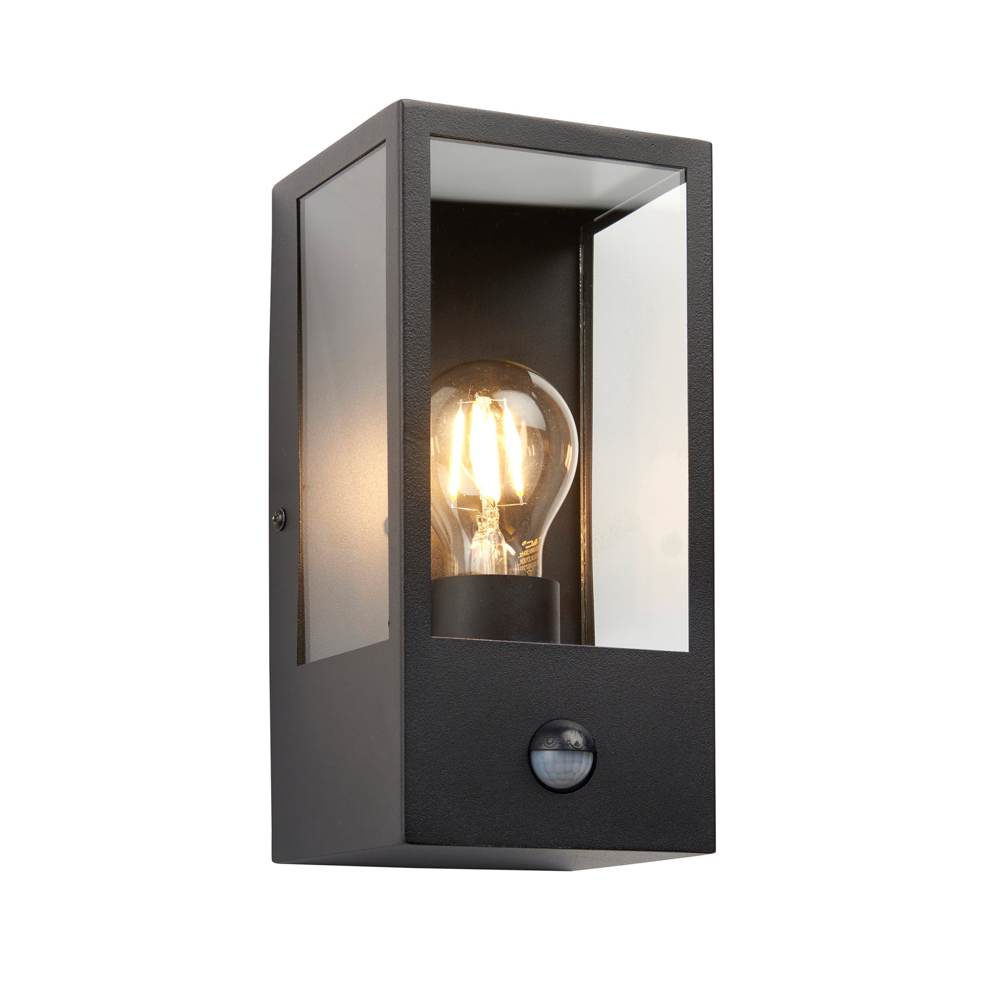 Oxford Outdoor PIR 1 Wall Light Black – Black