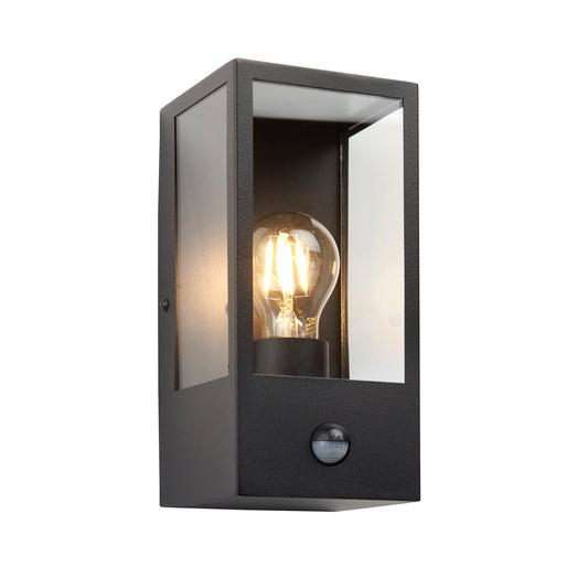 Oxford Outdoor PIR 1 Wall Light Black – Black