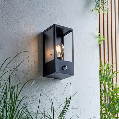 Oxford Outdoor PIR 1 Wall Light Black – Black