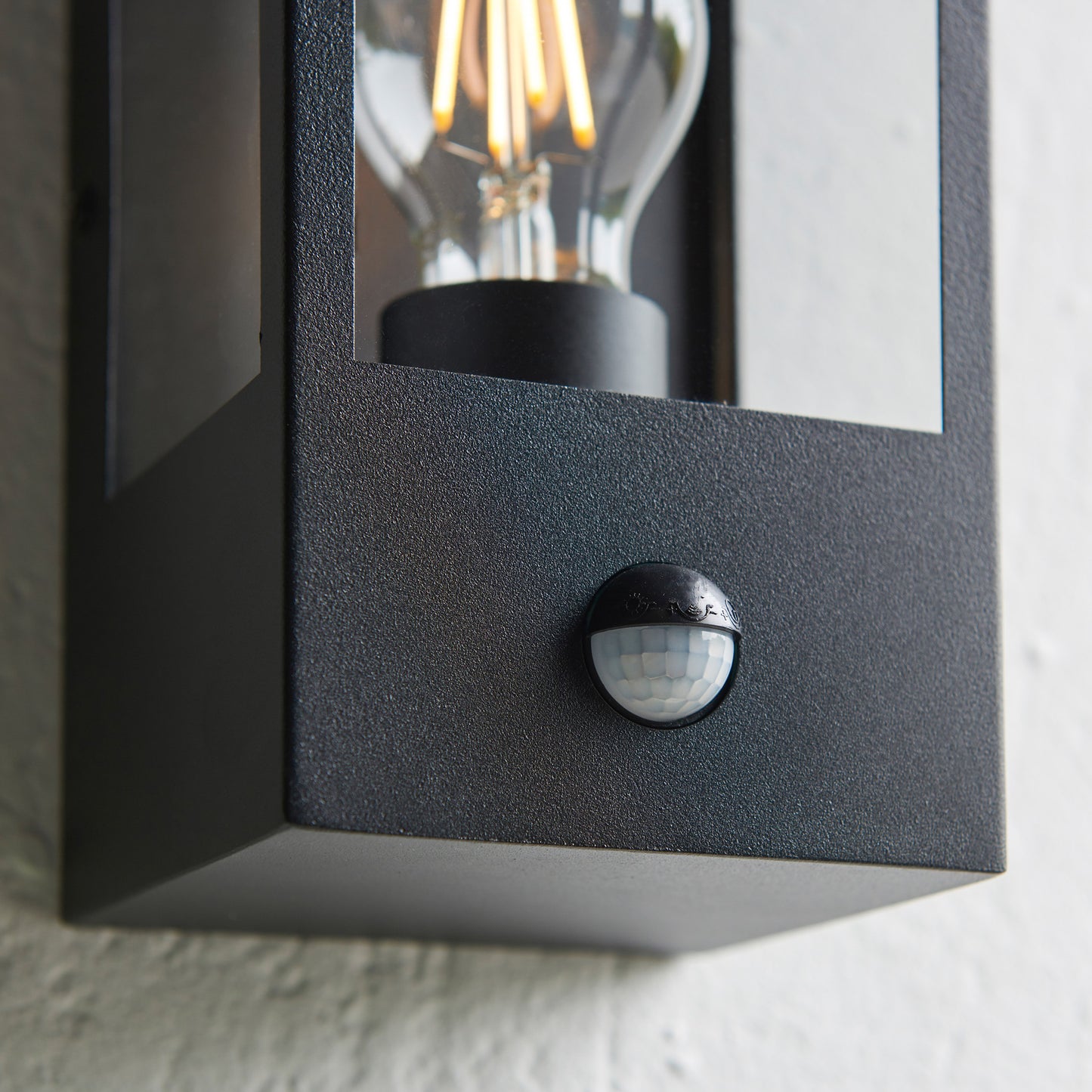 Oxford Outdoor PIR 1 Wall Light Black – Black