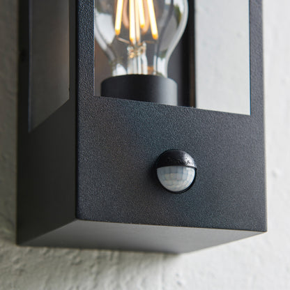 Oxford Outdoor PIR 1 Wall Light Black – Black