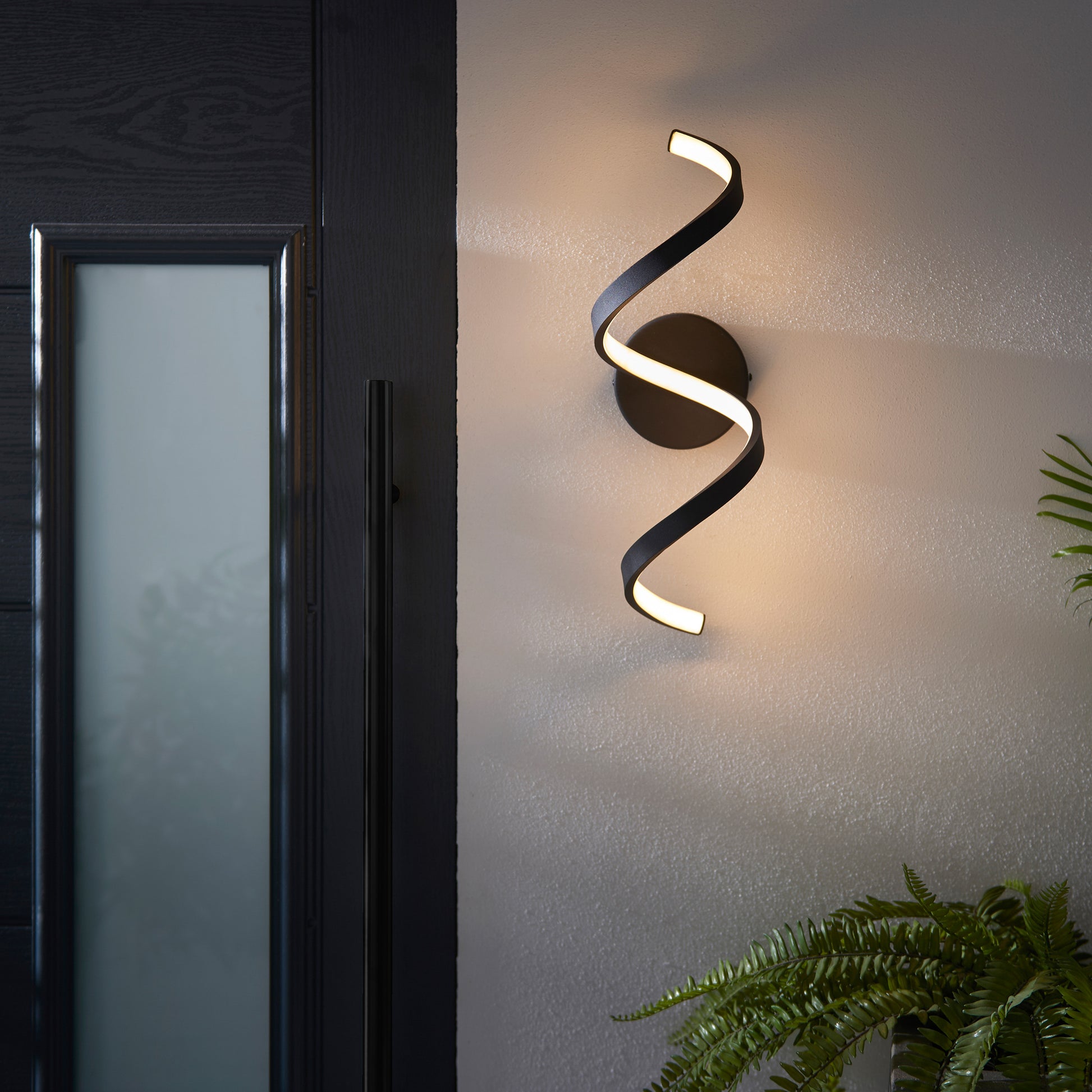 Astral Outdoor 1 Wall Light Black – Black
