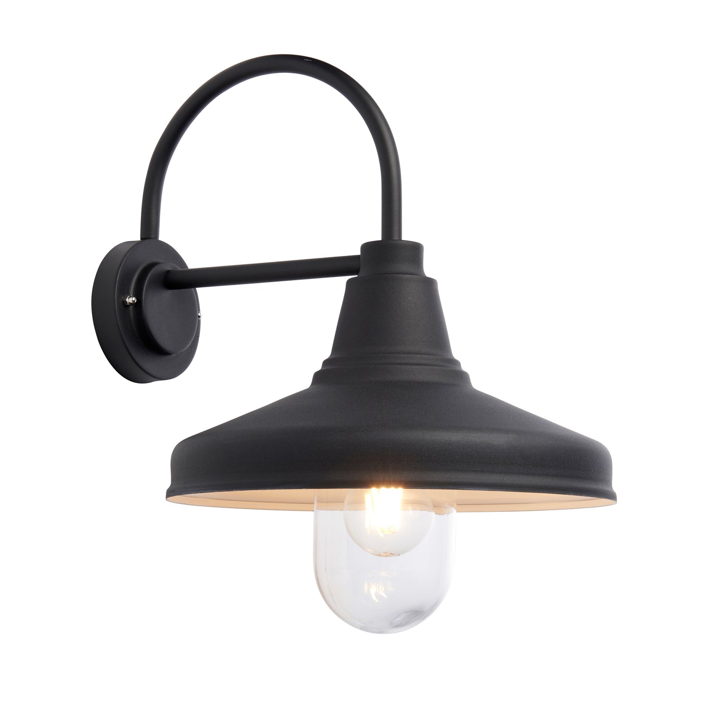 Farmhouse Outdoor 1 Wall Light – Black
