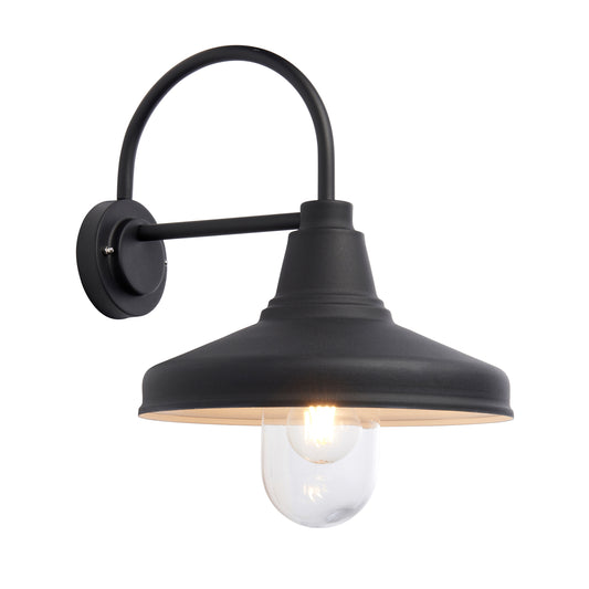 Farmhouse Outdoor 1 Wall Light – Black