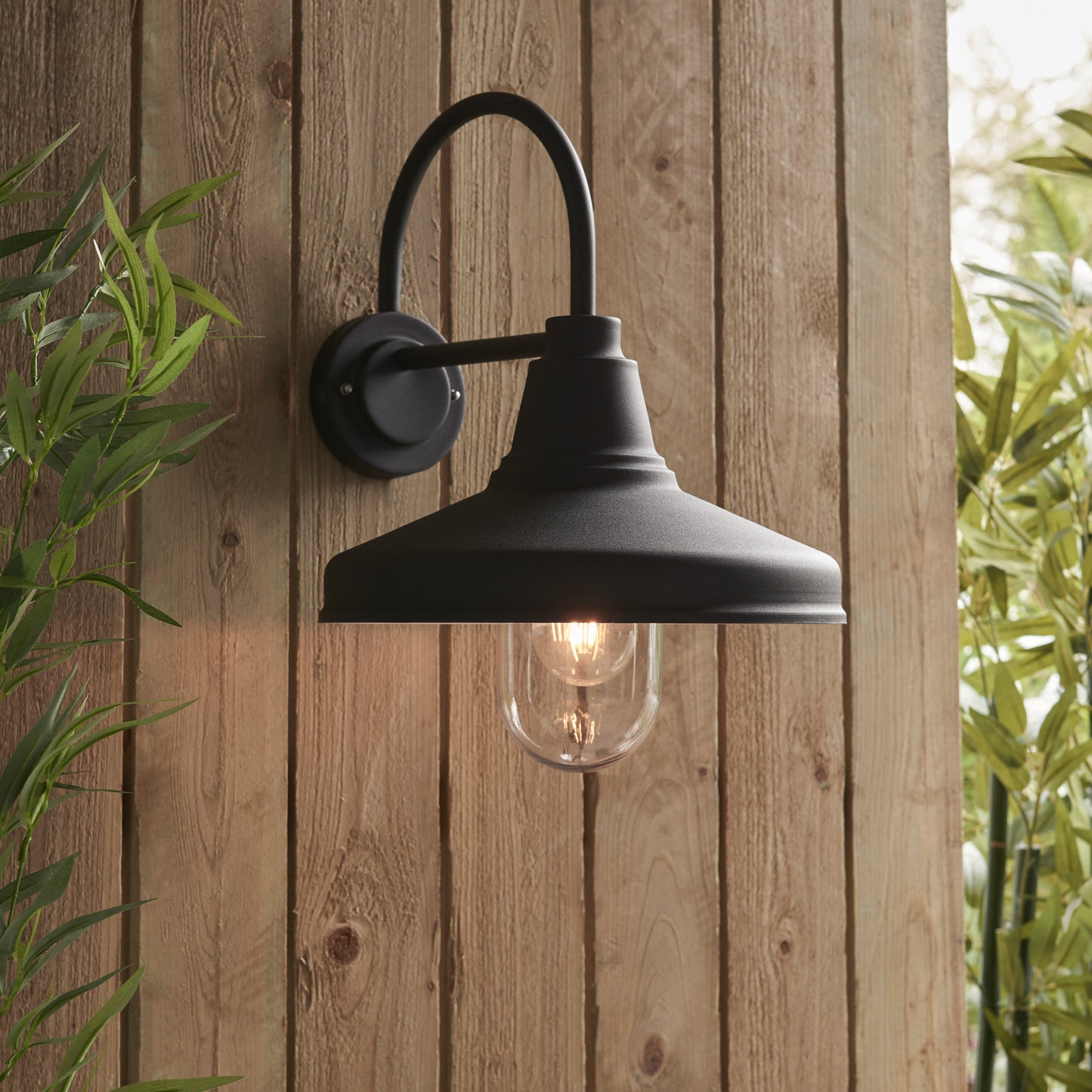 Farmhouse Outdoor 1 Wall Light – Black