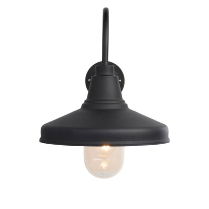 Farmhouse Outdoor 1 Wall Light – Black