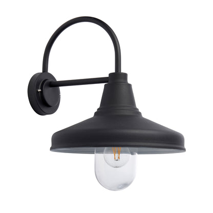 Farmhouse Outdoor 1 Wall Light – Black