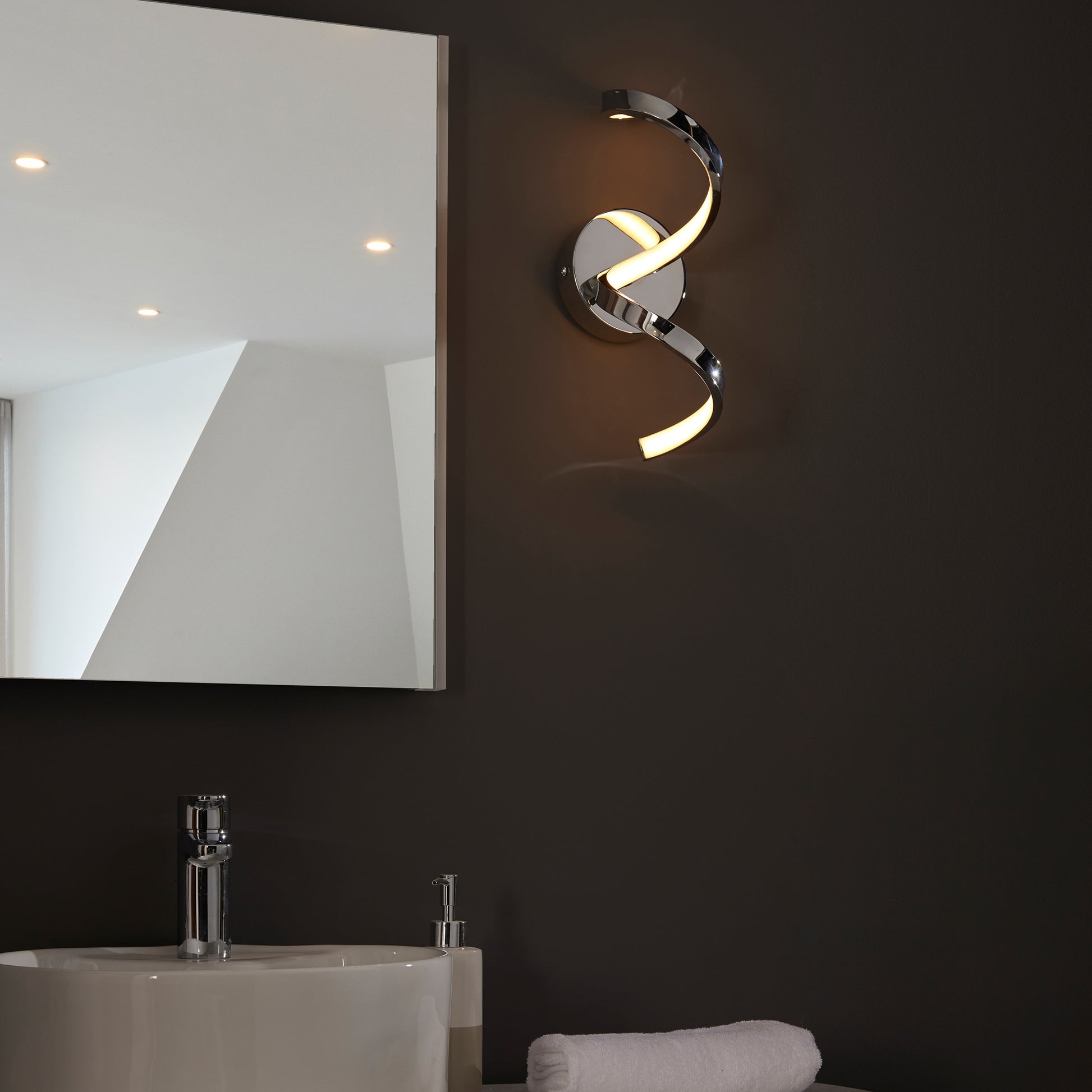 Astral Bathroom 1 Wall Light Chrome – Chrome