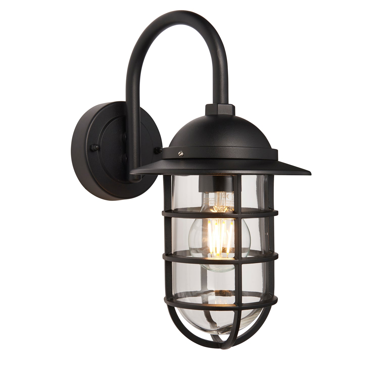 Port Outdoor 1 Wall Light – Black
