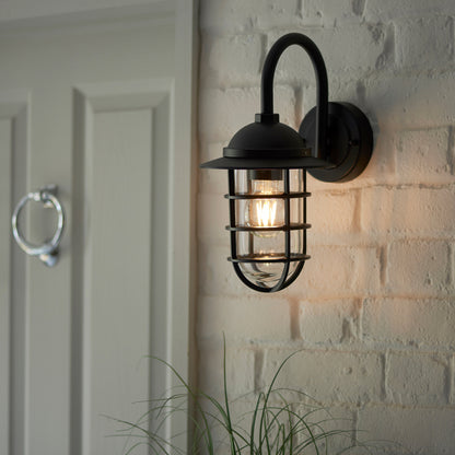 Port Outdoor 1 Wall Light – Black