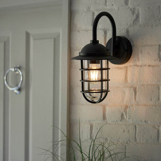 Port Outdoor 1 Wall Light – Black