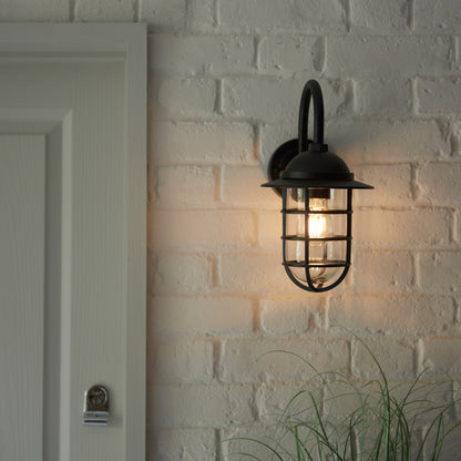 Port Outdoor 1 Wall Light – Black