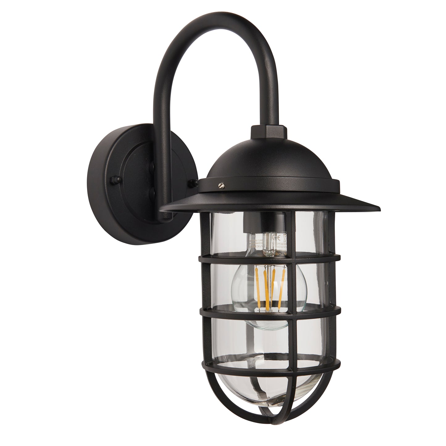 Port Outdoor 1 Wall Light – Black