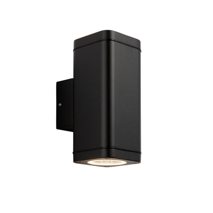 Milton Outdoor 2 Wall Light – Black