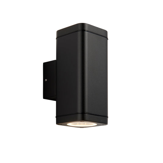 Milton Outdoor 2 Wall Light – Black