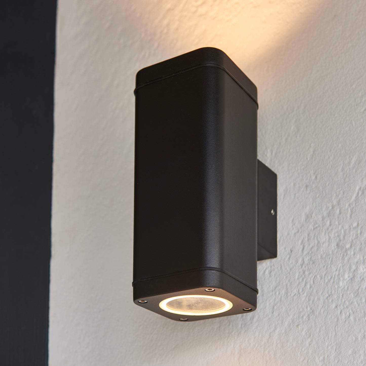 Milton Outdoor 2 Wall Light – Black
