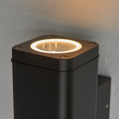Milton Outdoor 2 Wall Light – Black