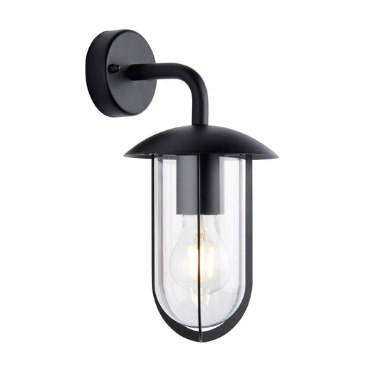Quinn Outdoor 1 Wall Light – Black