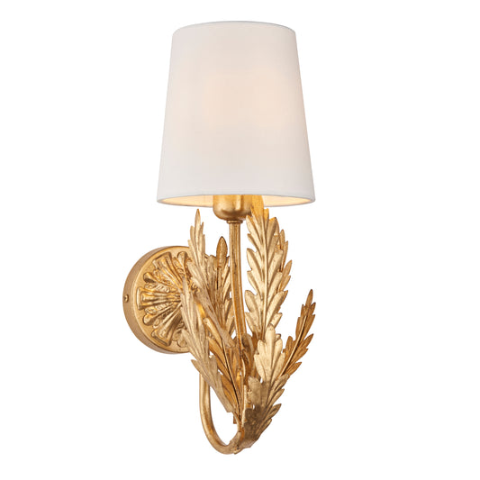 Delphine 1 Wall Light Gold Leaf – Gold