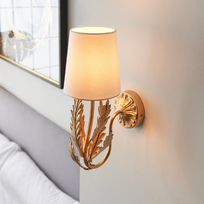 Delphine 1 Wall Light Gold Leaf – Gold