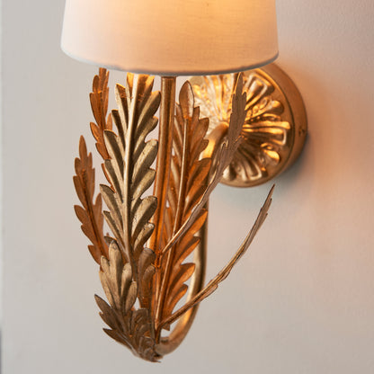 Delphine 1 Wall Light Gold Leaf – Gold