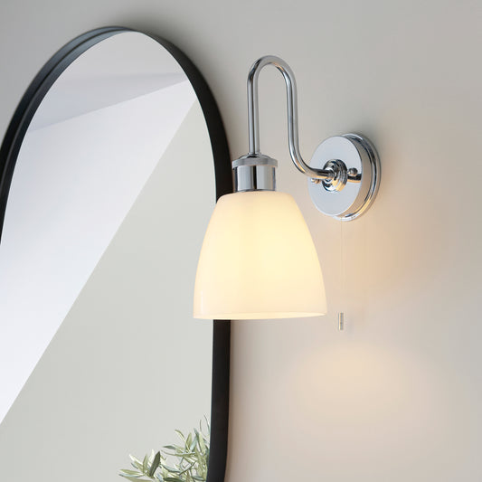 Piper 1 Wall Light Chrome – Chrome