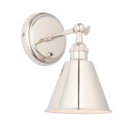 Hal 1 Wall Light Bright Nickel – Nickel